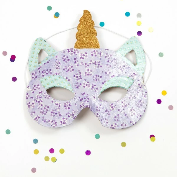 Vente flash ✔️ Décopatch Support Papier Mâché Masque Enfant En Papier Mâché - Licorne - 16 X 15 Cm ⭐ 2 Vente flash ✔️ Décopatch Support Papier Mâché Masque Enfant En Papier Mâché - Licorne - 16 X 15 Cm ⭐ – Image 2