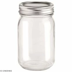 Bon marché 🧨 Glorex Pots En Verre Bocal En Verre Avec Couvercle - 420 Ml ⭐