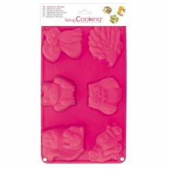 Remise ⌛ ScrapCooking Moule Silicone Moule En Silicone - Animaux De La Forêt - 6 Formes 🔥