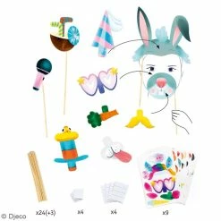 Coupon 🛒 Djeco Jeux Créatifs De 6 à 10 Ans Kit Do It Yourself - Photobooth à Créer - Animaux Rigolos - 40 Pcs 🧨 -Maquillage Soldes unnamed file 479
