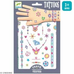 Les meilleures critiques de 🤩 Djeco Tattoo Temporaire Tatouages Temporaires Les Bijoux De Jenni - 1 Planche ✔️