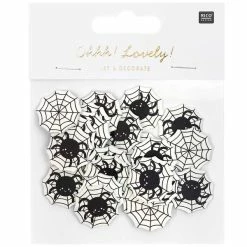 Bon marché 💯 Rico Design Perles De Pluie Et Confettis Mini Formes En Bois 🎃 Halloween - Toile D'araignée - 48 Pcs 😍