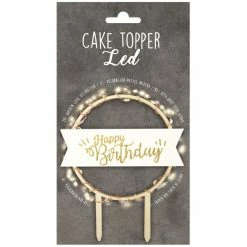 Acheter 💯 ScrapCooking Bougies Anniversaire Cake Topper à Led - Happy 🥳 Birthday - 8,5 Cm 🥰