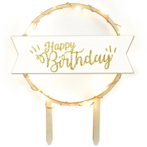 Acheter 💯 ScrapCooking Bougies Anniversaire Cake Topper à Led - Happy 🥳 Birthday - 8,5 Cm 🥰 2 Acheter 💯 ScrapCooking Bougies Anniversaire Cake Topper à Led - Happy 🥳 Birthday - 8,5 Cm 🥰 – Image 2