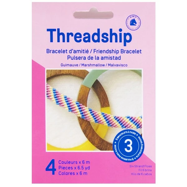 Top 10 ⭐ DMC Bracelet Brésilien Mini Kit Créatif - 3 Bracelets Brésiliens à Faire - Marshmallow - 4 X 6 M 👍 1 Top 10 ⭐ DMC Bracelet Brésilien Mini Kit Créatif - 3 Bracelets Brésiliens à Faire - Marshmallow - 4 X 6 M 👍