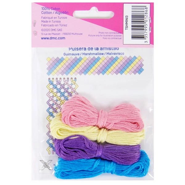Top 10 ⭐ DMC Bracelet Brésilien Mini Kit Créatif - 3 Bracelets Brésiliens à Faire - Marshmallow - 4 X 6 M 👍 2 Top 10 ⭐ DMC Bracelet Brésilien Mini Kit Créatif - 3 Bracelets Brésiliens à Faire - Marshmallow - 4 X 6 M 👍 – Image 2