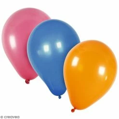 Nouveau 🎉 Creativ Company Ballon Baudruche Ballons Ronds 23 Cm - Plusieurs Coloris - 10 Pcs 🛒