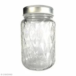 Meilleure affaire ✔️ Graine Créative Bocal Mason Jar En Verre Avec Couvercle - Diamant - 375 Ml ❤️