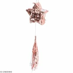 Nouveau 🤩 Rico Design Mini Piñata à Remplir Etoile - Rose - 10,5 X 8,2 Cm 🧨