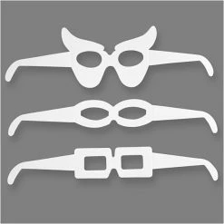 Meilleure vente 💯 Creativ Company Accessoires Photobooth Formes à Décorer - Lunettes - 16 Pcs 👏