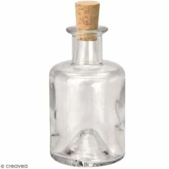 Sortie 😍 Hobby Time Ustensile Cuisine à Décorer Bouteille En Verre Avec Bouchon Liège - 200 Ml 🤩