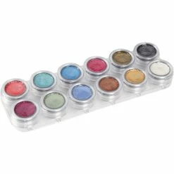 Acheter 🔥 Grimas Kit Maquillage Enfant Palette De Maquillage à L'eau - Couleurs Nacrées - 12 X 2,5 Ml 🧨