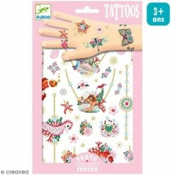Budget 🧨 Djeco Tattoo Temporaire Tatouages Temporaires - Les Bijoux De Fiona - 2 Planches 💯