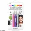 Vente flash ✔️ Snazaroo Maquillage à L'eau Marqueur Pinceau à Maquillage - Rose, Violet, Argenté - 3 Pcs 😀