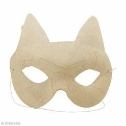 Coupon 👏 Décopatch Masque Chat à Décorer - 16 X 11,5 Cm 👏