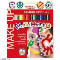 Meilleur prix 👏 Instant Educa Kit Maquillage Enfant Sticks De Maquillage PlayColor - Assortiment Couleurs Basiques - 6 Pcs ✨