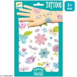 Budget 🛒 Djeco Tattoo Temporaire Tatouages Temporaires Belle Des Champs - 1 Planche 🤩