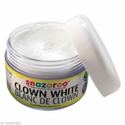 Bon marché ⭐ Snazaroo Maquillage à L'eau Maquillage Clown - Blanc 50 Ml 😀