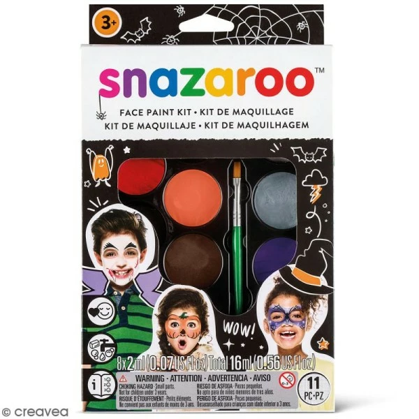 Offres 🔥 Kit Maquillage Enfant Palette Maquillage 🦇 Halloween Snazaroo - 11 Pcs 🥰 1 Offres 🔥 Kit Maquillage Enfant Palette Maquillage 🦇 Halloween Snazaroo - 11 Pcs 🥰