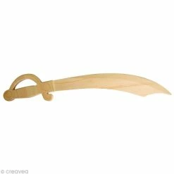 Remise 😍 Artemio Objets Divers à Décorer Sabre De Pirate En Bois 55 Cm 🧨