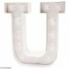 Offres 🌟 Rico Design Lettre Lumineuse Led Lettre Lumineuse à Led - U - 18 X 20 X 5 Cm 🔥