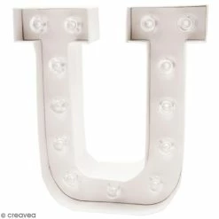 Offres 🌟 Rico Design Lettre Lumineuse Led Lettre Lumineuse à Led - U - 18 X 20 X 5 Cm 🔥