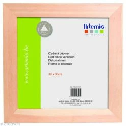 Vente flash 👏 Artemio Cadre Photo à Décorer Cadre Photo En Bois - Format Scrapbooking 30 X 30 Cm 🤩