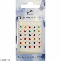 Remise 🥰 Jofrika Bijoux De Peau Diamants Multicolores - 30 Pcs 🔔