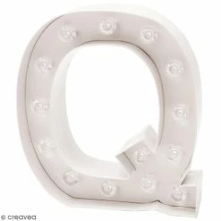 Le moins cher 😍 Rico Design Lettre Lumineuse Led Lettre Lumineuse à Led - Q - 18 X 20 X 5 Cm ❤️