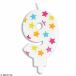 Bon marché ⌛ ScrapCooking Bougies Anniversaire Bougie Numéro 9 ⌛