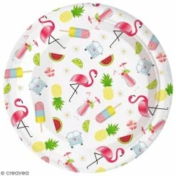 Meilleur prix 🎉 ScrapCooking Assiettes 🌞 Summer 23 Cm - 8 Pcs 😉