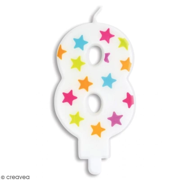 Acheter ✨ ScrapCooking Bougies Anniversaire Bougie Numéro 8 🎉 1 Acheter ✨ ScrapCooking Bougies Anniversaire Bougie Numéro 8 🎉