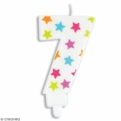 Budget ❤️ ScrapCooking Bougies Anniversaire Bougie Numéro 7 🧨