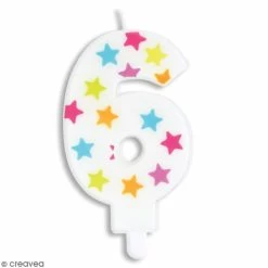 De gros 🎁 ScrapCooking Bougies Anniversaire Bougie Numéro 6 ⌛