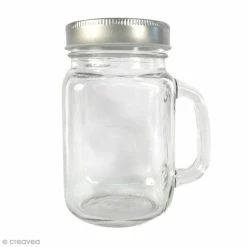 Le moins cher 🎉 Graine Créative Bocal Mason Jar En Verre Avec Poignée Et Couvercle - Classique - 370 Ml 🔥