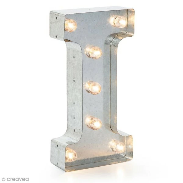 Vente flash đ€© Darice Lettre Lumineuse Led Lettre Lumineuse En MĂ©tal Vintage I - 25 X 12,5 X 4,5 Cm â 1 Vente flash đ€© Darice Lettre Lumineuse Led Lettre Lumineuse En MĂ©tal Vintage I - 25 X 12,5 X 4,5 Cm â