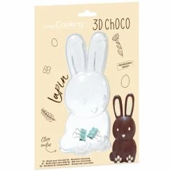 Le moins cher 🤩 ScrapCooking Moule à Chocolat Moule 3D Pour Chocolat - Lapin - 17,7 X 8 X 2,9 Cm 🎉