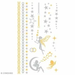 Coupon ⌛ Ki Sign Tattoo Temporaire Tatouage Temporaire Tattoo Chic - Fées - 14 Tattoos 😍