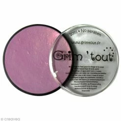 Meilleur prix 🌟 Grim Tout Maquillage à L'eau Maquillage Professionnel Grim'tout Fard - Mauve - Galet 20 Ml - Sans Paraben ✔️