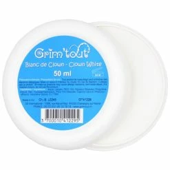 Grosses soldes ❤️ Grim Tout Maquillage à L'eau Maquillage Grim'tout Blanc De Clown 50 Ml 🔥