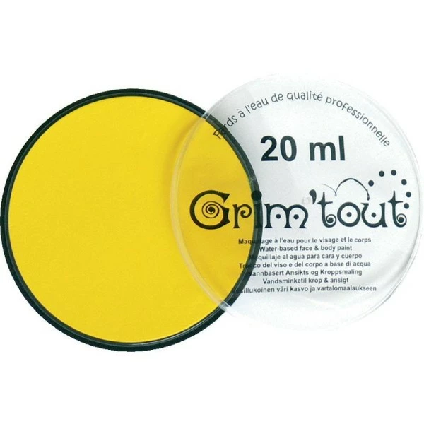 Vente flash ⭐ Grim Tout Maquillage à L'eau Maquillage Professionnel Grim'tout Fard Jaune Citron Galet 20 Ml - Sans Paraben ⭐ 1 Vente flash ⭐ Grim Tout Maquillage à L'eau Maquillage Professionnel Grim'tout Fard Jaune Citron Galet 20 Ml - Sans Paraben ⭐