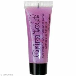 Coupon 🔔 Grim Tout Maquillage à L'eau Maquillage Grim'tout Gel Pailleté 25ml Rose - Sans Paraben 😍