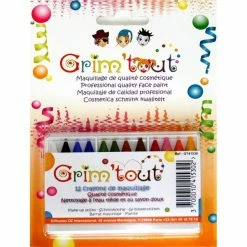 Budget 🎉 Grim Tout Kit Maquillage Enfant Maquillage Grim'tout 12 Crayons Assortis - Sans Paraben ✨