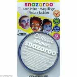 Budget 🔔 Snazaroo Maquillage à L'eau Maquillage Carnaval Fard Blanc - Visage Et Corps - 18 Ml 😉