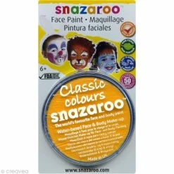 Meilleure vente 🔥 Snazaroo Maquillage à L'eau Maquillage Carnaval Fard Jaune Citron - Visage Et Corps - 18 Ml 😉