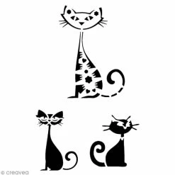 Bon marché 💯 Ki Sign Pochoir Pour Tatouage Pochoir Adhésif Pour Customisation Chat 🎉