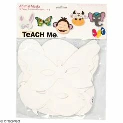 Meilleure vente 😀 Creativ Company Masque à Colorier Masques à Colorier - Animaux - 16 Pcs 🛒