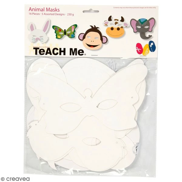 Meilleure vente 😀 Creativ Company Masque à Colorier Masques à Colorier - Animaux - 16 Pcs 🛒 1 Meilleure vente 😀 Creativ Company Masque à Colorier Masques à Colorier - Animaux - 16 Pcs 🛒