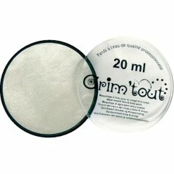 Coupon ✨ Grim Tout Maquillage à L'eau Maquillage Professionnel Grim'tout Fard Blanc Nacré Galet 20 Ml - Sans Paraben 👍