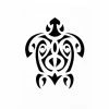 Acheter 👍 Ki Sign Pochoir Pour Tatouage Pochoir Adhésif Pour Customisation Tortue Maori 7 X 10 Cm 😀